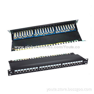 FTP Cat.5e Patch Panel, 24 Port, LSA IDC